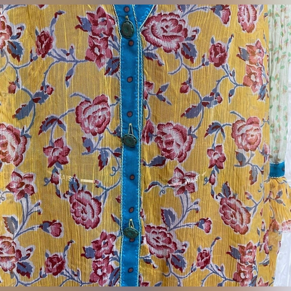 FREE PEOPLE Rosebud Print Mix Mini Tunic Dress - Picture 4 of 9